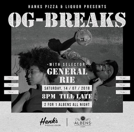 Hanks Pizza, OG Breaks, Indonesia, tropical, music, live, bar